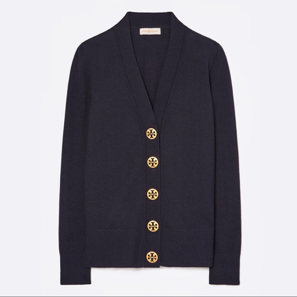 TORY BURCH Navy Cardigan (Size M)